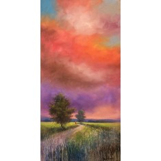 Tahir Bilal Ummi, 18 x 36 Inch, Oil on Canvas, Landscape Painting, AC-TBL-121